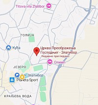 Адреса храма Преображења Господњег на Златибору