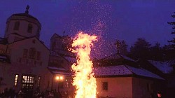 Бадње вече у храму Преображења Господњег на Златибору