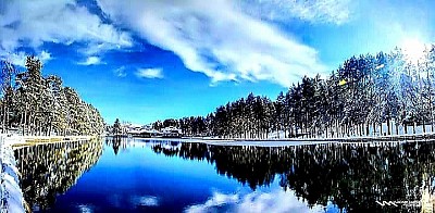 Стари Златибор и поглед на језеро пре велике градње – аутентична разгледница из прошлих времена